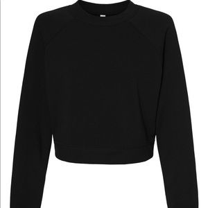 New without tags Bella + Canvas raglan pullover sweatshirt, size M